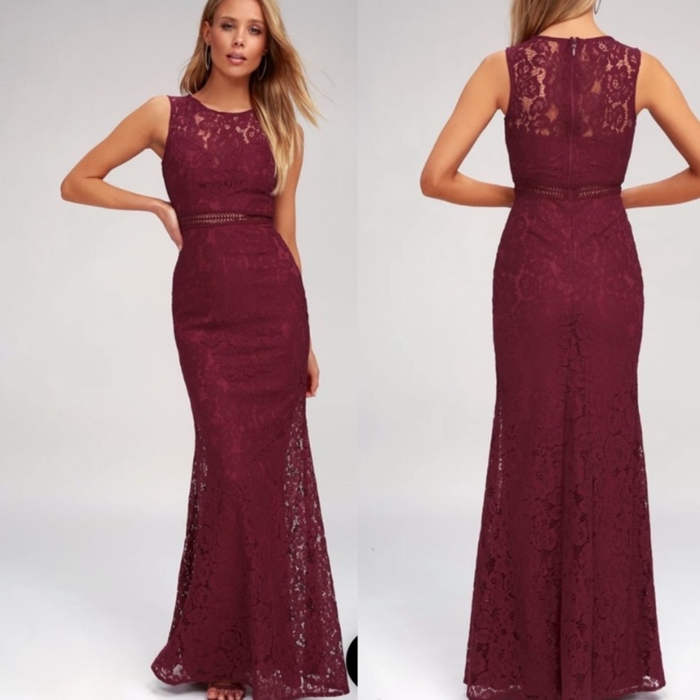 Lulus Burgundy Maxi Dress